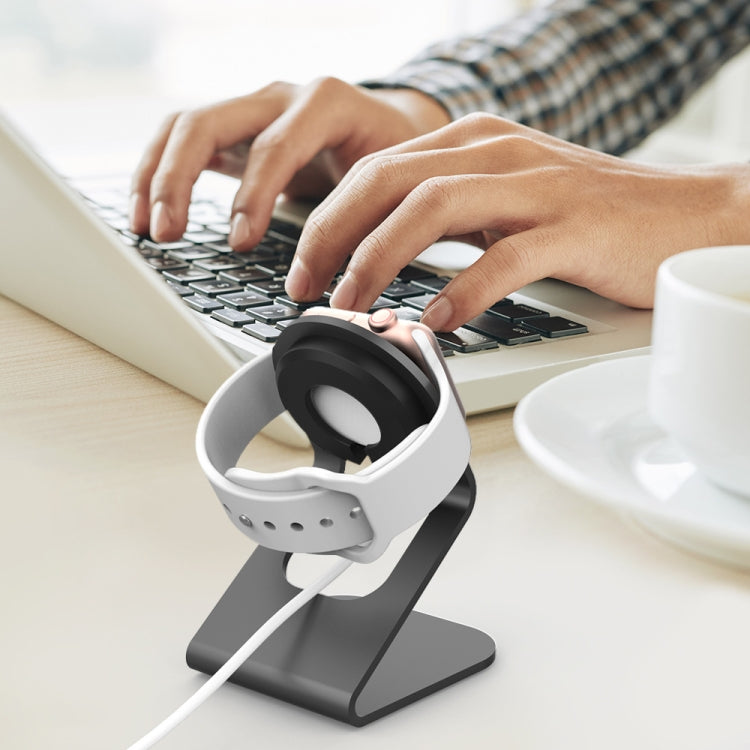 AhaStyle ST03 For Apple Watch Series Aluminum Alloy Stand Base(Black) by AhaStyle
