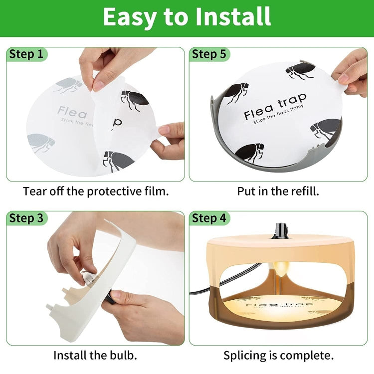 2pcs SK111 Pet Household Flea Lamp Flea Sticky Trapper Flea Capture Device(US Plug) by buy2fix