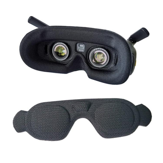For DJI Goggles 2 Foam Padding Sponge Eye Pad Mask With Lens Cover Black - Other Accessories by buy2fix | Online Shopping UK | buy2fix