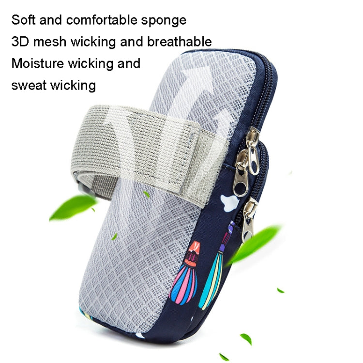 B081 Large Running Phone Arm Bag Outdoor Sports Fitness Bag(Sky Blue) - 5.5~6.5 inch by buy2fix | Online Shopping UK | buy2fix