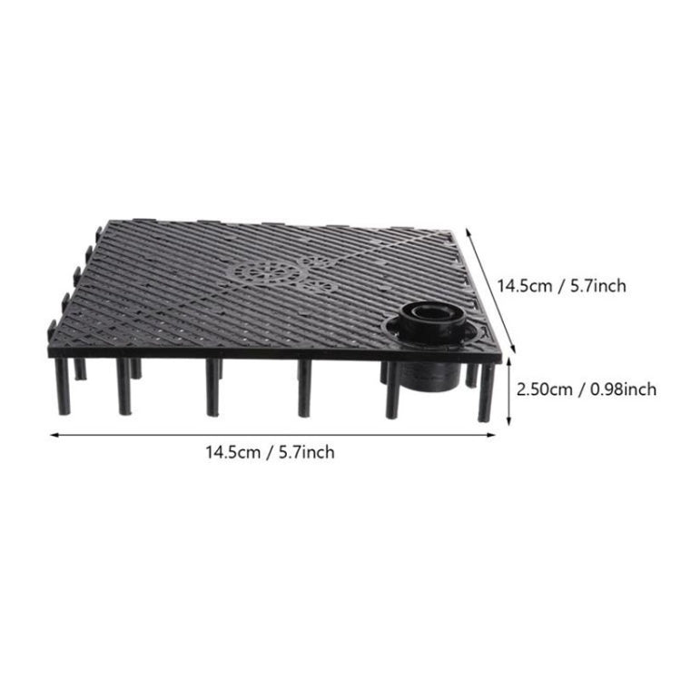 8pcs Fish Tank Bottom Filter Board Sand Mat(Black Tablet) - Filters & Accessories by buy2fix | Online Shopping UK | buy2fix
