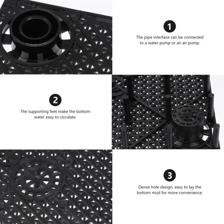 8pcs Fish Tank Bottom Filter Board Sand Mat(White Socket) - Filters & Accessories by buy2fix | Online Shopping UK | buy2fix