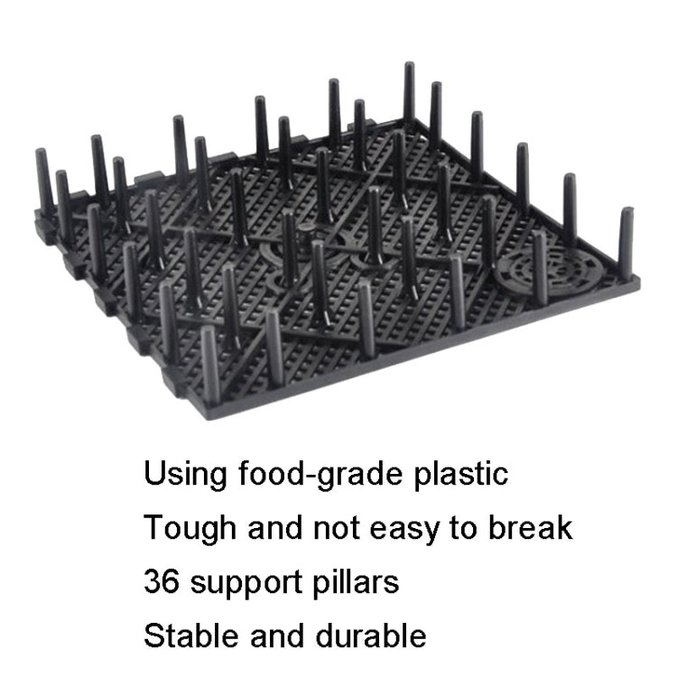 8pcs Fish Tank Bottom Filter Board Sand Mat(Black Tablet) - Filters & Accessories by buy2fix | Online Shopping UK | buy2fix