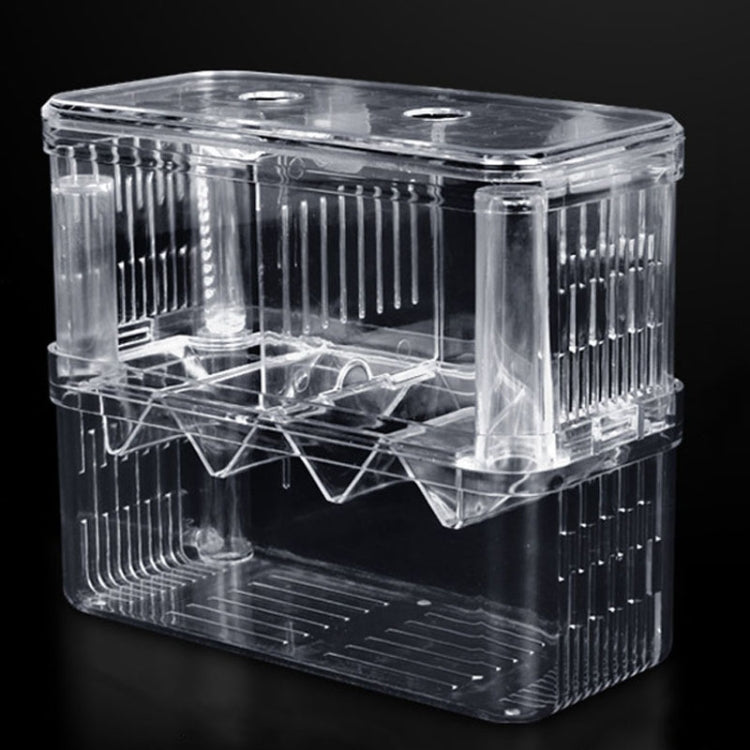 Extra Large Peacock Fish Double Layer Transparent Breeding Isolation Box Aquarium Breeding Box - Fish Tanks & Accessories by buy2fix | Online Shopping UK | buy2fix