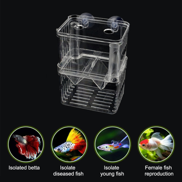 Extra Large Peacock Fish Double Layer Transparent Breeding Isolation Box Aquarium Breeding Box - Fish Tanks & Accessories by buy2fix | Online Shopping UK | buy2fix