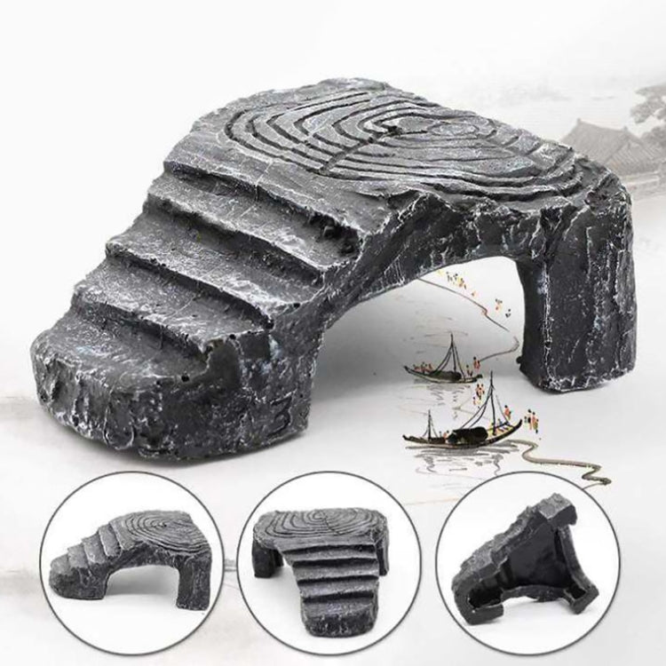 Large Turtle Aquascape Climbing Platform Reptile Hiding Cave Three Legged Turtle Platform - Reptile Supplies by buy2fix | Online Shopping UK | buy2fix