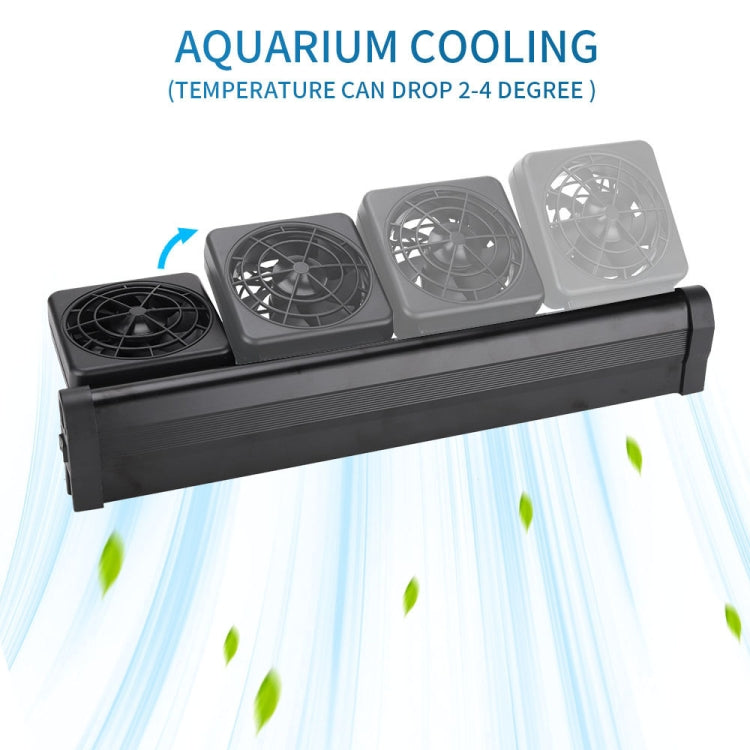 Fish Tank Cooling Fan Cooling Silent Aquarium Fan, Specification: 2 Head EU Plug - Fish Tanks & Accessories by buy2fix | Online Shopping UK | buy2fix