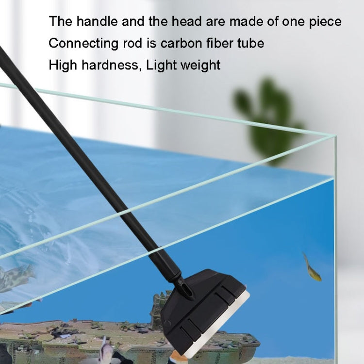 33cm 1 Section Fish Tank Algae Scraper Widen Aquarium Long Handle Scraper(Black) - Cleaning Tools by buy2fix | Online Shopping UK | buy2fix