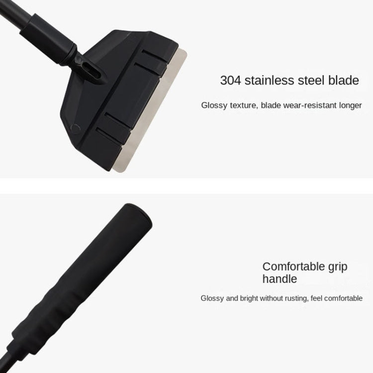 33cm 1 Section+5 Blades Fish Tank Algae Scraper Widen Aquarium Long Handle Scraper(Black) - Cleaning Tools by buy2fix | Online Shopping UK | buy2fix