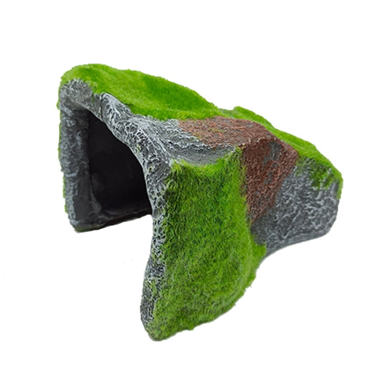 ZR647 Flocked Caple Box Turtle Hiding Nest Moss Cave Turtle Cave Sunbed - Reptile Supplies by buy2fix | Online Shopping UK | buy2fix
