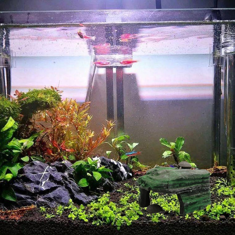 GT026 Resin Turtle Sunbed Climbing Table Stump Hideaway House Sunback Table - Reptile Supplies by buy2fix | Online Shopping UK | buy2fix