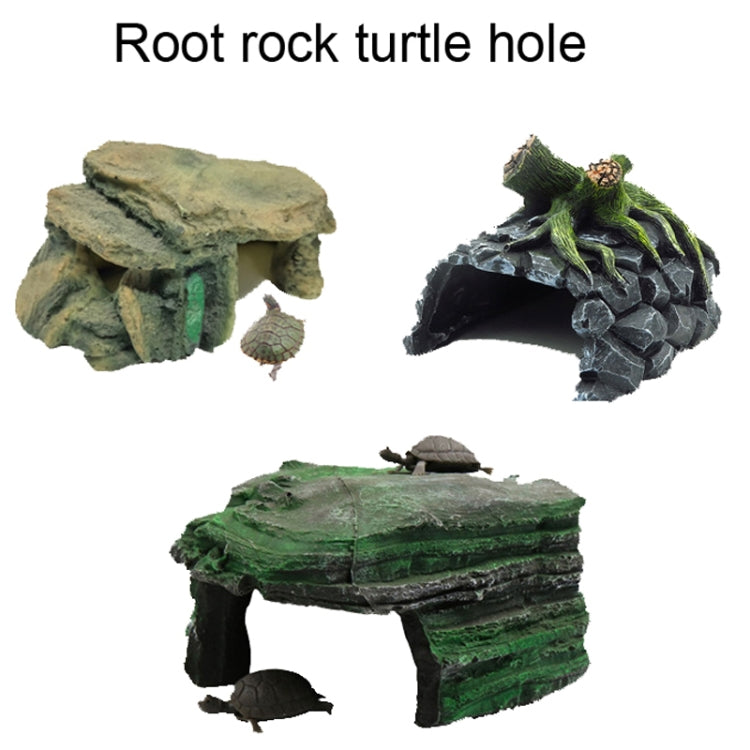 GT023 Resin Turtle Sunbed Climbing Table Stump Hideaway House Sunback Table - Reptile Supplies by buy2fix | Online Shopping UK | buy2fix