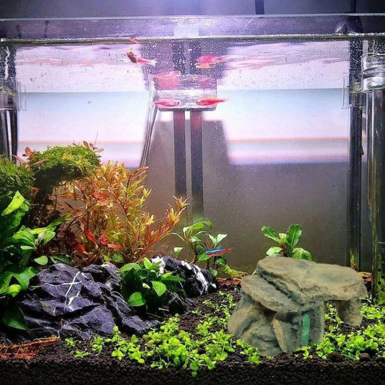 GT013S Resin Turtle Sunbed Climbing Table Stump Hideaway House Sunback Table - Reptile Supplies by buy2fix | Online Shopping UK | buy2fix