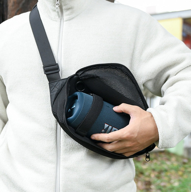 Universal Bluetooth Speaker Messenger Bag Chest Bag Handbag For JBL Flip Series/UE BOOM 3/Beats Pill Etc(Black) - Protective Case by buy2fix | Online Shopping UK | buy2fix