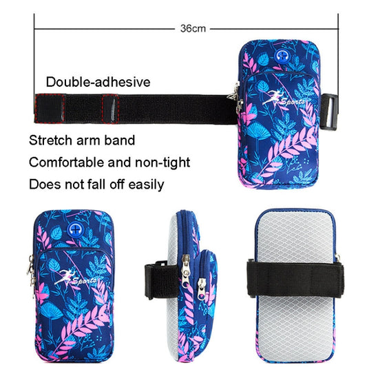 BO28 Running Mobile Phone Arm Bag Outdoor Wrist Bag(Blue) - 4.0 ~ 5.5 inch by buy2fix | Online Shopping UK | buy2fix