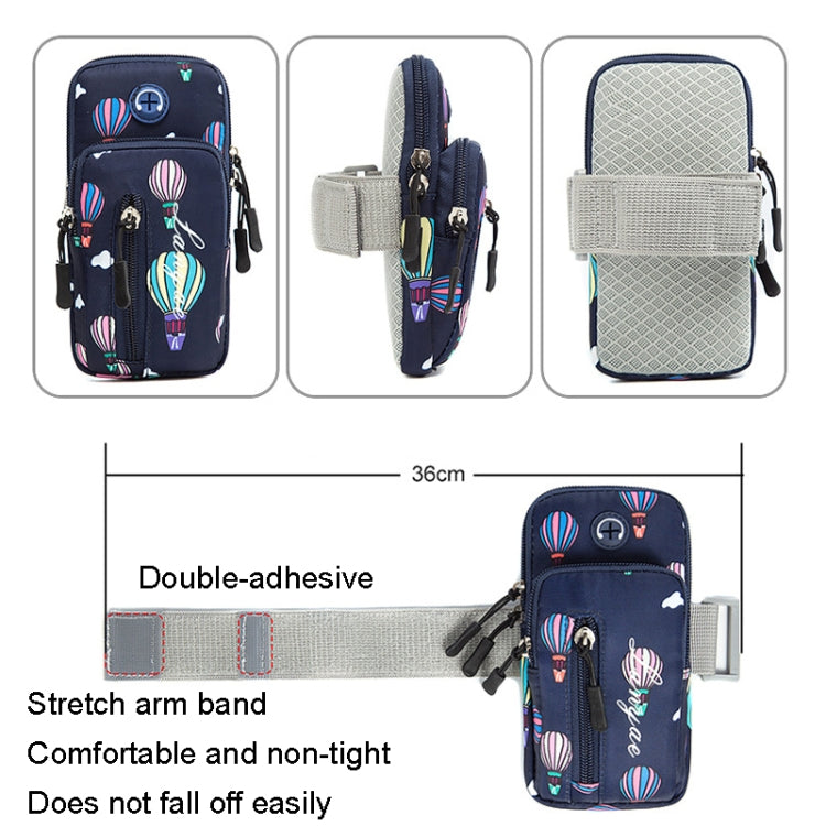 B089 Small Outdoor Sports Mobile Phone Arm Bag Riding Mountaineering Fitness Mobile Phone Case(Dark Blue) - 4.0 ~ 5.5 inch by buy2fix | Online Shopping UK | buy2fix
