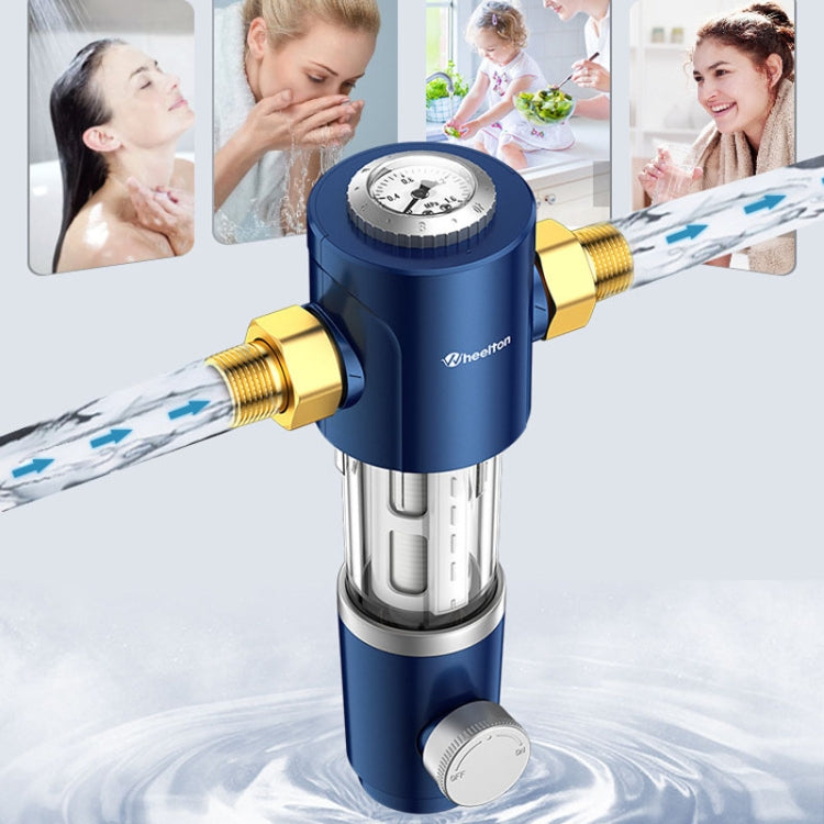 WHEELTON WHT-P0038 Home Whole House High Flow Pre-filter Automatic Rotating Central Water Purifier by WHEELTON