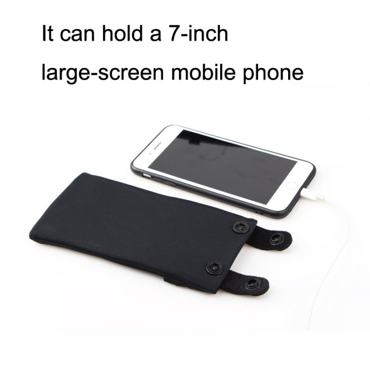 7 Inch Mobile Phone Outdoor Sports Wrist Bag Elastic Close-fitting Mini Arm Bag(Fluorescent Yellow) - Other by buy2fix | Online Shopping UK | buy2fix