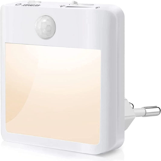 NL2101 Motion Sensor LED Night Light AC Plug Dimming Sleep Lights,Spec: Warm White UK Plug by buy2fix
