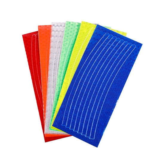 10pcs Reflective Stickers For Bicycle Rims Riding Equipment Accessories(Red) by buy2fix