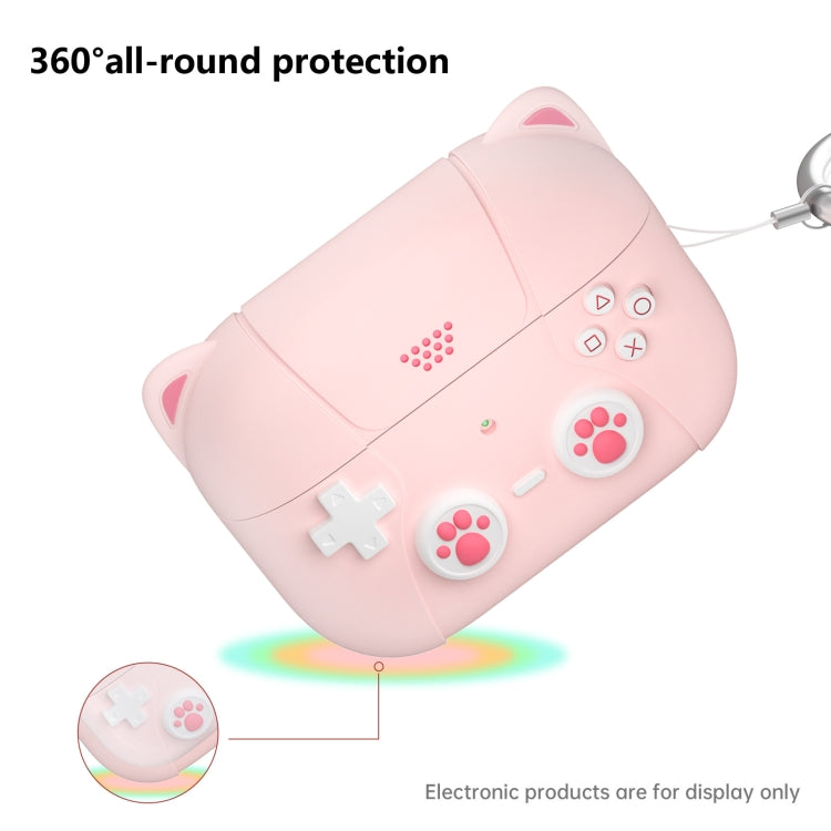 For AirPods Pro 2 Earphone Silicone Protective Case Cat Claw Cover(Shallow Purple) - For AirPods Pro 2 by buy2fix | Online Shopping UK | buy2fix