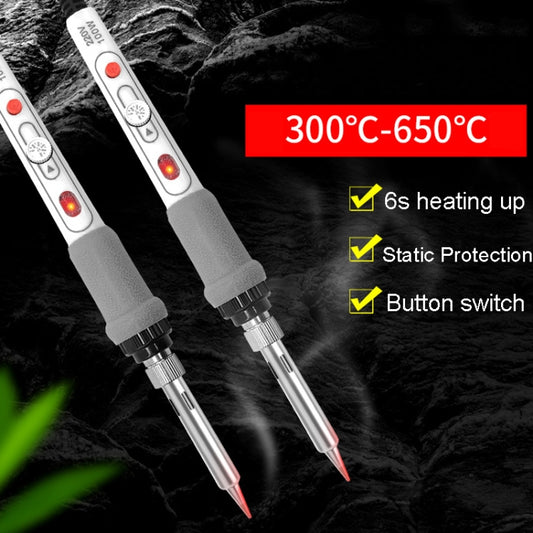 1pc 100W 220V High-power Electric Soldering Iron Adjustable Temperature Soldering Tool US Plug - Electric Soldering Iron by buy2fix | Online Shopping UK | buy2fix