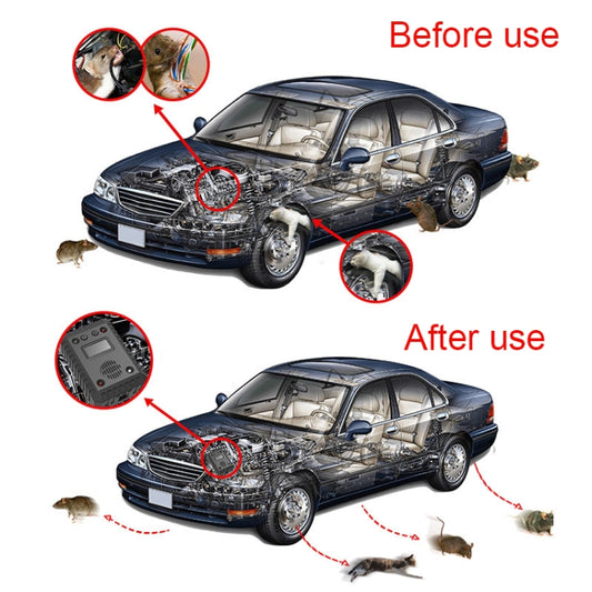 SJZ-021 Car Ultrasonic Rat Repeller Car Engine Mouse Repellent without Battery by buy2fix