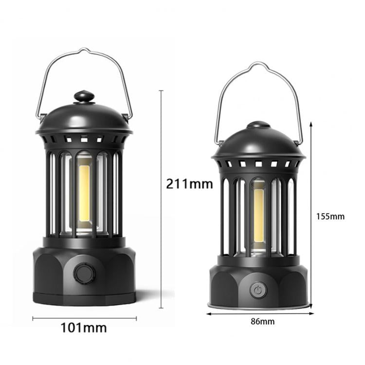 Rechargeable COB Portable Outdoor Camping Lamp Atmosphere Tent Lamp Retro Lamp, Size: Large Red - Camping Lighting by buy2fix | Online Shopping UK | buy2fix