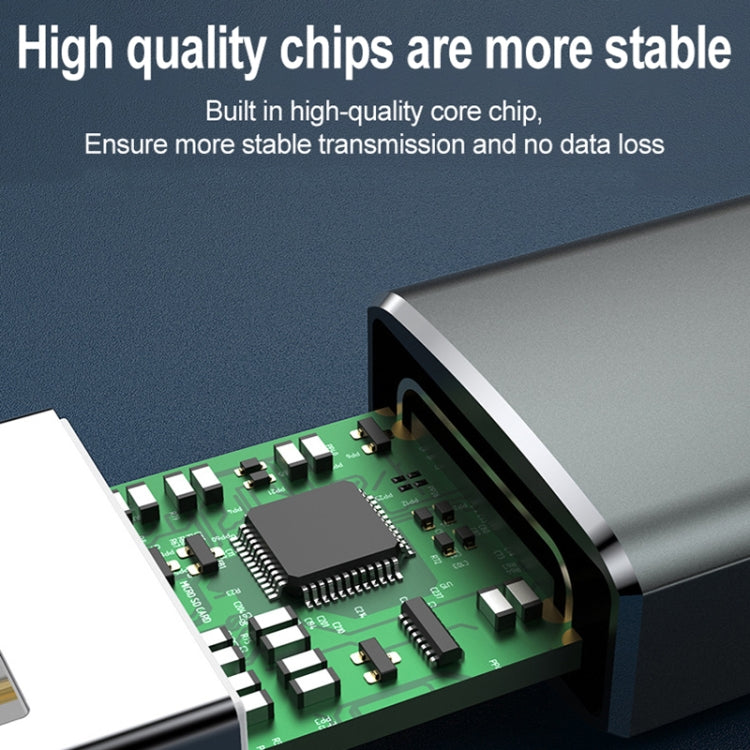 USB 2.0 Male To USB-C / Type-C Female Adapter, Support Charging & Transmission Data(Silver) - Type-C Adapter by buy2fix | Online Shopping UK | buy2fix