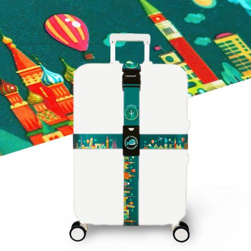 Cross Luggage Strap Without Combination Lock(Traveling World) - Tapes & Ropes by buy2fix | Online Shopping UK | buy2fix