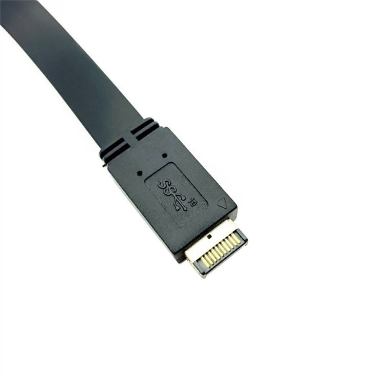 USB 3.1 Type-E To USB-C / Type-C Connector Front Panel Header 0.5m High Profile Bracket by buy2fix