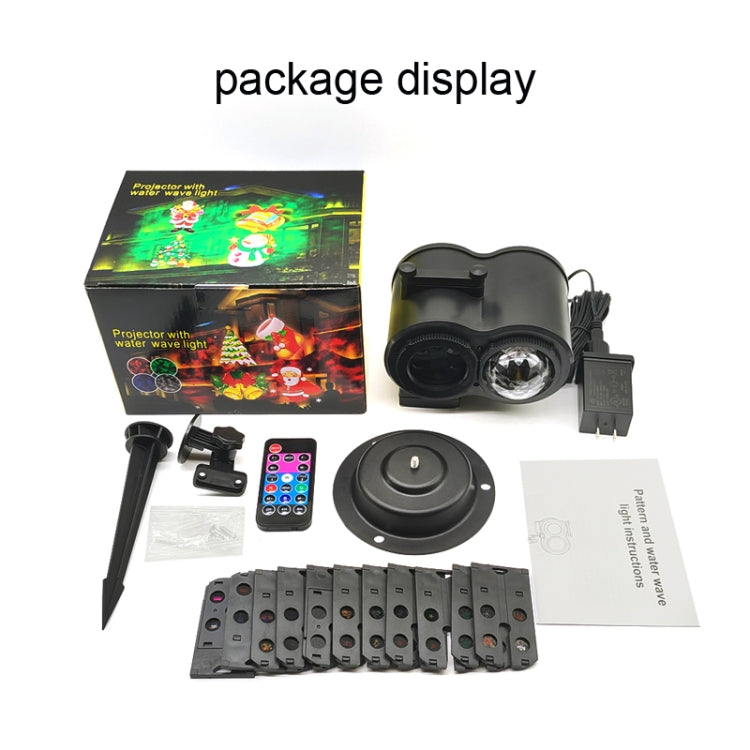 16 Cards AU Plug Color Card Pattern 9W Christmas Projection Light Remote Control Snow Light by buy2fix