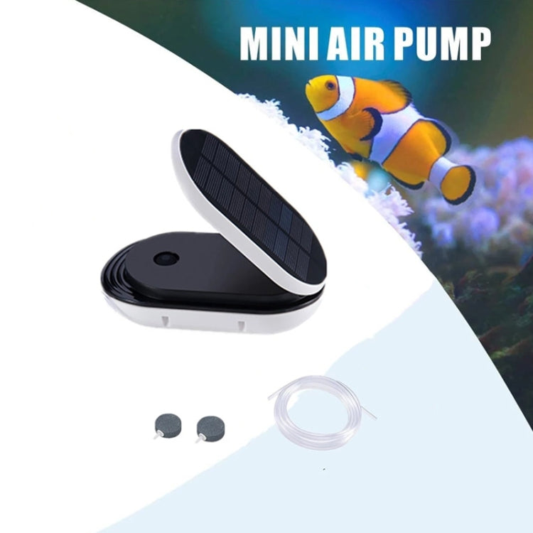 Outdoor Portable Solar Oxygen Pump Aquarium Flip Cover Solar Oxygen Pump(Black) - Air Pumps by buy2fix | Online Shopping UK | buy2fix