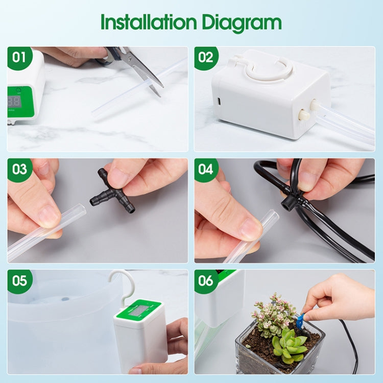 Household Intelligent Drip Irrigation Automatic Watering Timing Machine, Specification: Water 2 Potted Plants by buy2fix