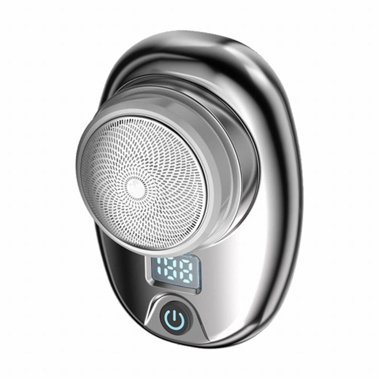 Portable Digital Razor Mini Washable Electric Shaver(Bright Silver) - Shavers & Accessories by buy2fix | Online Shopping UK | buy2fix