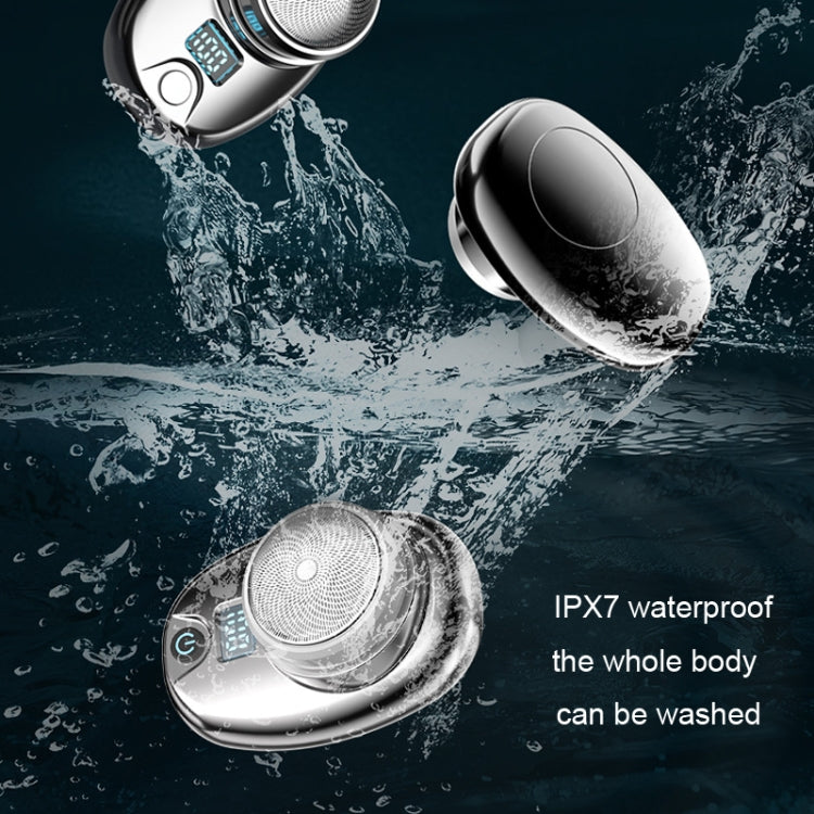 Portable Digital Razor Mini Washable Electric Shaver(Bright Silver) - Shavers & Accessories by buy2fix | Online Shopping UK | buy2fix