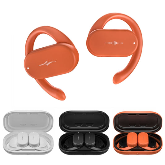 HD313 Earhook OWS Noise Reduction Bluetooth Earphone Subwoofer Sport Wireless Headset(Orange Red) by buy2fix