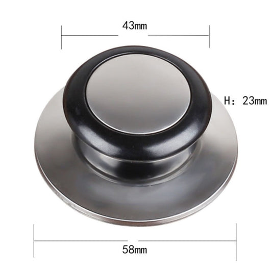 Stainless Steel Lid Handle Plastic Top Bead - Cooktop Parts by buy2fix | Online Shopping UK | buy2fix