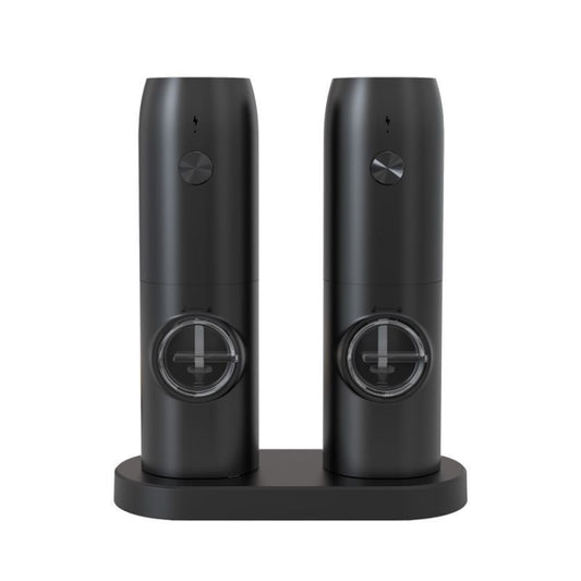 Electric Automatic Salt And Pepper Grinder Set With Charging Base, Model: D2 KYMQ-7C by buy2fix