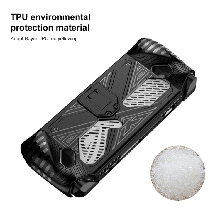 For Asus ROG Ally Game Console TPU Soft Cover With Holder Bracket(White) - Cases by buy2fix | Online Shopping UK | buy2fix