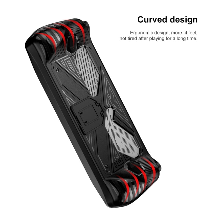 For Asus ROG Ally Game Console TPU Soft Cover With Holder Bracket(White) - Cases by buy2fix | Online Shopping UK | buy2fix