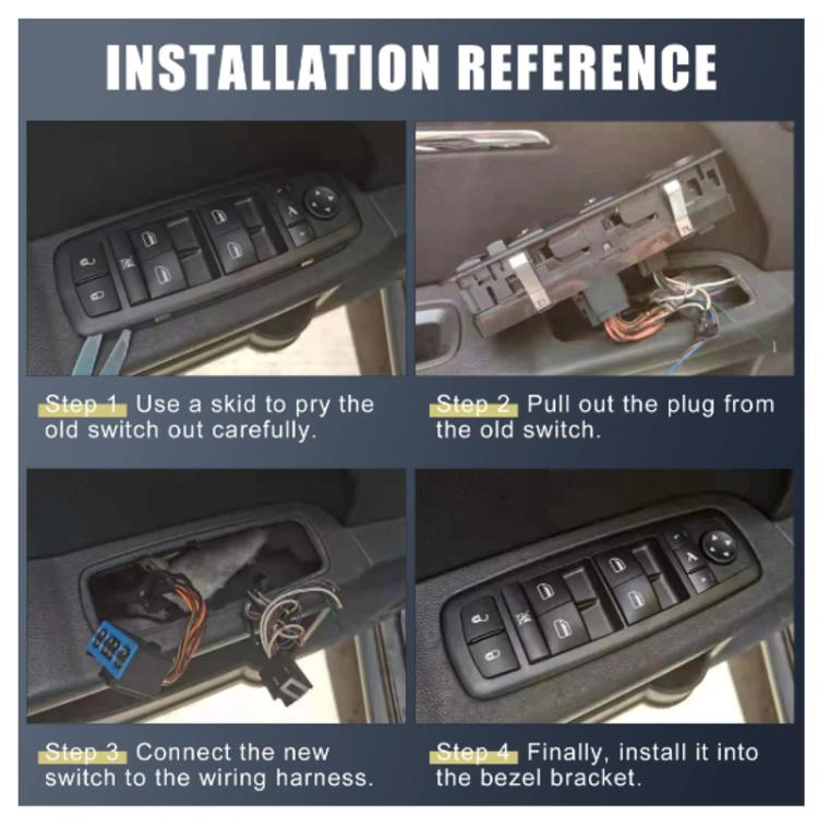 For Nissan Juke Car Window Switch Button Replacement Assembly(25401-3SH0A) - Car Switches by buy2fix | Online Shopping UK | buy2fix