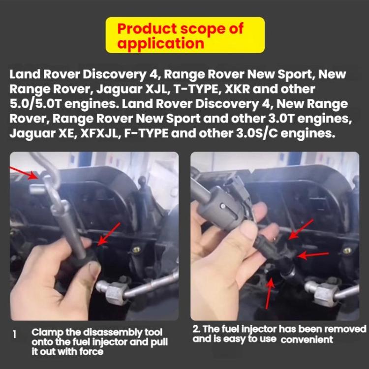 For Land Rover Engine Injector Removal Special Tool(Black) - Engine Repair Tools by buy2fix | Online Shopping UK | buy2fix