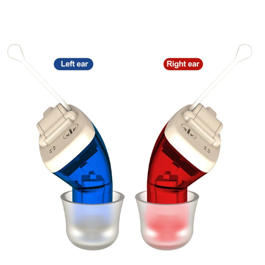 AN127 Invisible In-Ear Hearing Aid Sound Amplifier For The Elderly And Hearing Impaired(Blue Left Ear) by buy2fix
