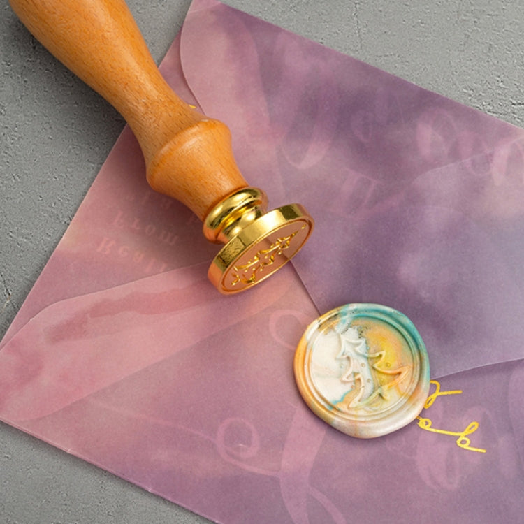 Gift Box Fire Paint Stamp Set Retro Handbook Material Accessories DIY Book Material(Green Box Gift) by buy2fix