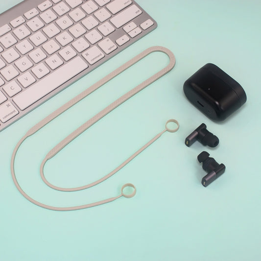 For Status Between 3ANC/Status Audio BetweenPro 2pcs Headphone Silicone Anti-Lost Cord(Beige) by buy2fix