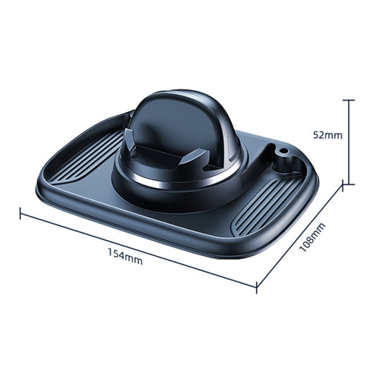 3 In 1 Multifunctional Car Phone Holder Dashboard Bracket Decoration(Black) by buy2fix