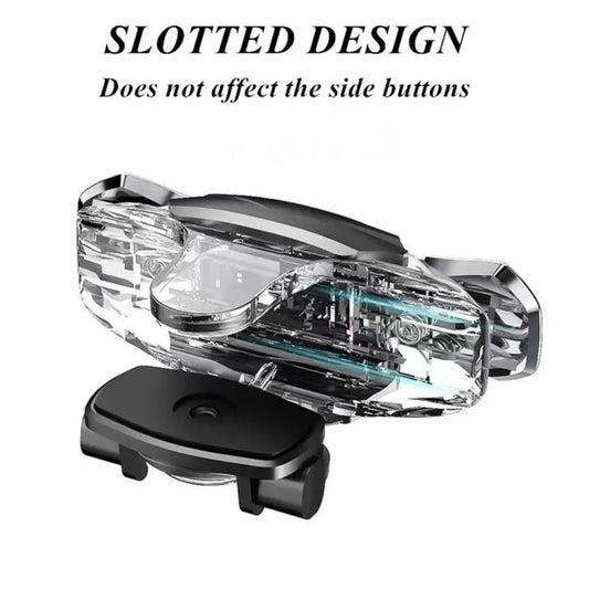 1pair Alloy Transparent Mechanical Buttons Mobile Phone Auxiliary Game Handle Gamepad Peripheral - Handle Shooter by buy2fix | Online Shopping UK | buy2fix