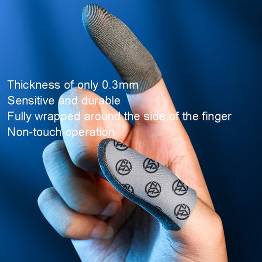 1pair Gaming Super Conductive Silver Cloth Chicken Game Finger Cover Touch Screen Anti-slip Sweatproof Hand Game Finger Gloves, Color: Silver - Gaming Finger Sleeves by buy2fix | Online Shopping UK | buy2fix