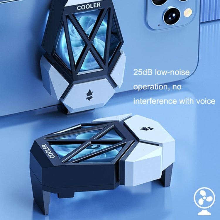 Mobile Phone Universal Radiator With Two Speed Ultra Long Battery Life Charging Model Black - Cooling Fan Radiator by buy2fix | Online Shopping UK | buy2fix
